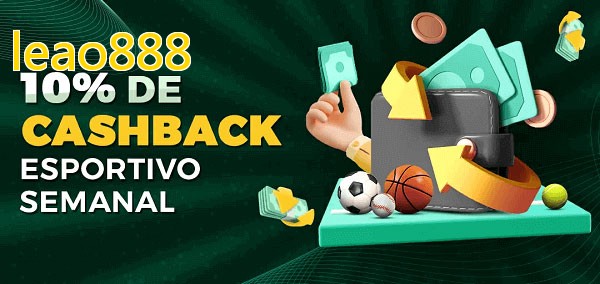 10% de bônus de cashback na leao888